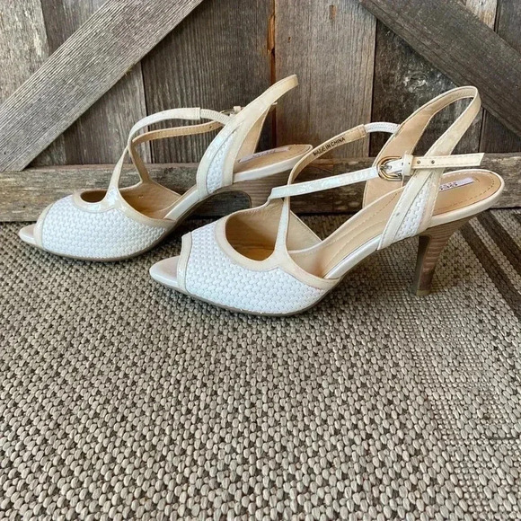 Geox Respira Sling Back / Peep Toe  Strappy Heels - Picture 3 of 14